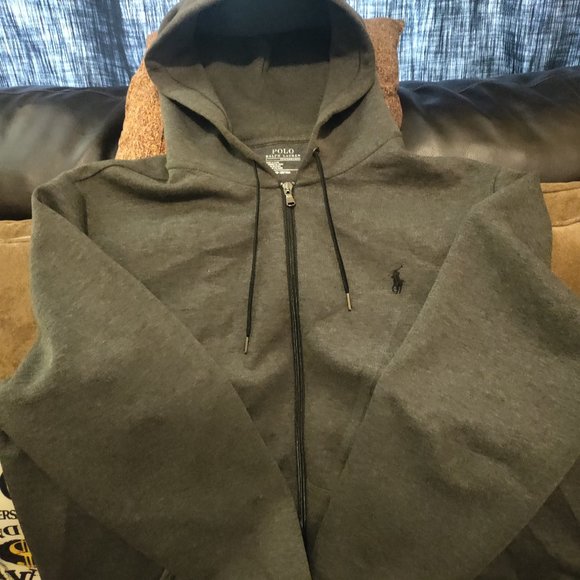 RALPH LAUREN POLO FLEECE HOODIE [E.U.C.] - Picture 4 of 8
